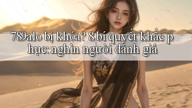789alo bị khóa 8 bí quyết khắc phục nghìn người đánh giá