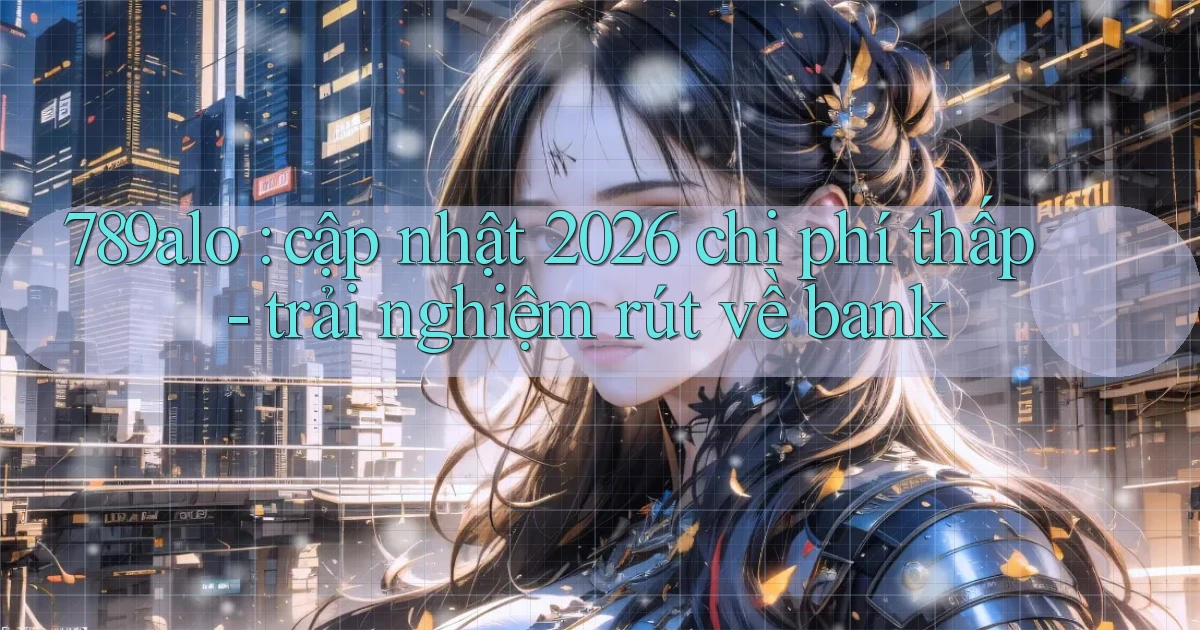 789alo cập nhật 2026 chi phí thấp   trải nghiệm rút về bank