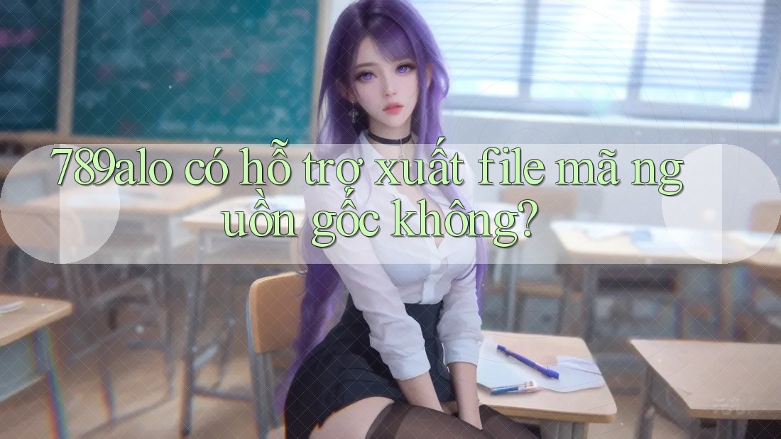 789alo có hỗ trợ xuất file mã nguồn gốc không?