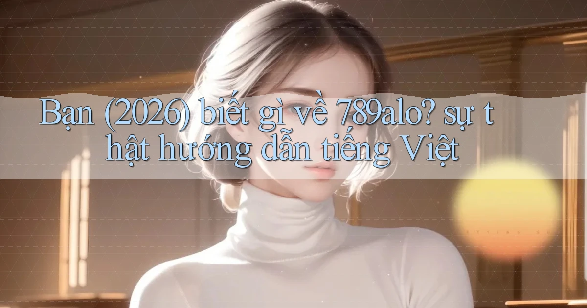 Bạn (2026) biết gì về 789alo sự thật hướng dẫn tiếng Việt