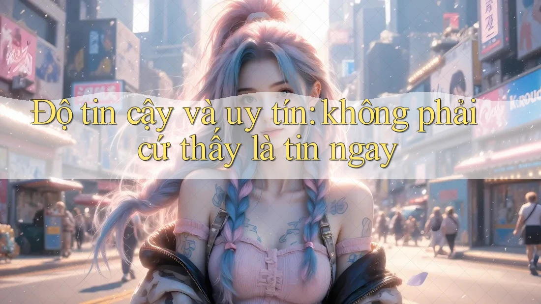 Độ tin cậy và uy tín: không phải cứ thấy là tin ngay