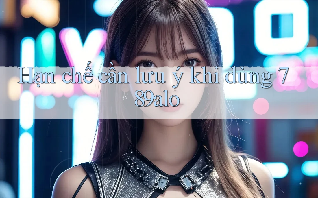 Hạn chế cần lưu ý khi dùng 789alo