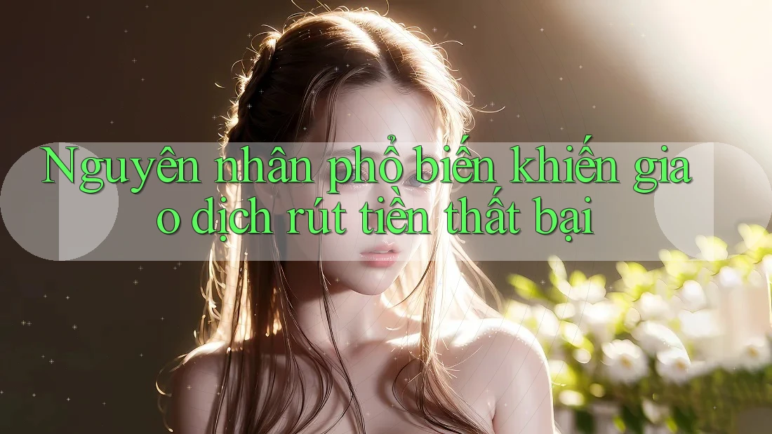 Nguyên nhân phổ biến khiến giao dịch rút tiền thất bại Nguyên nhân phổ biến khiến giao dịch rút tiền thất bại