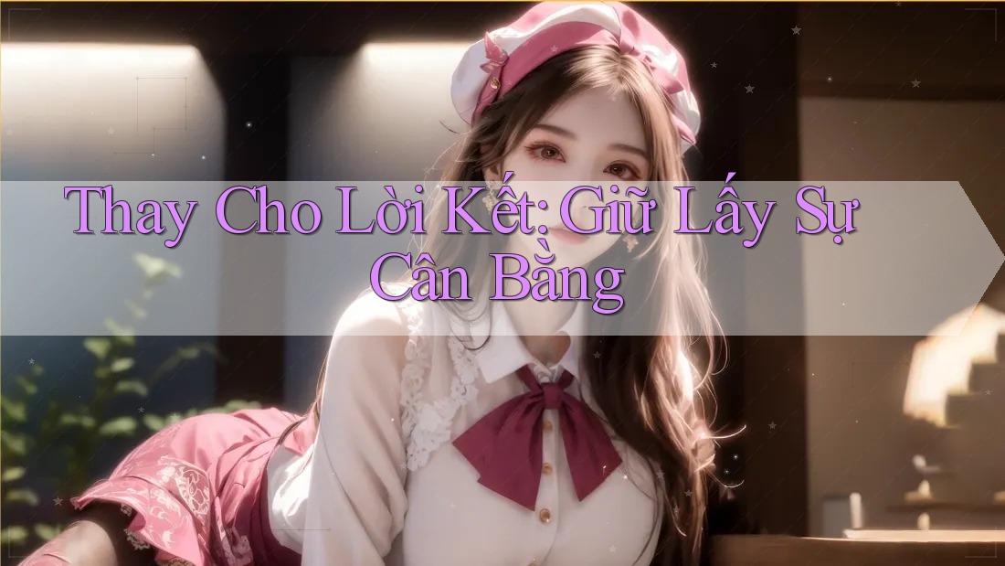 Thay Cho Lời Kết: Giữ Lấy Sự Cân Bằng