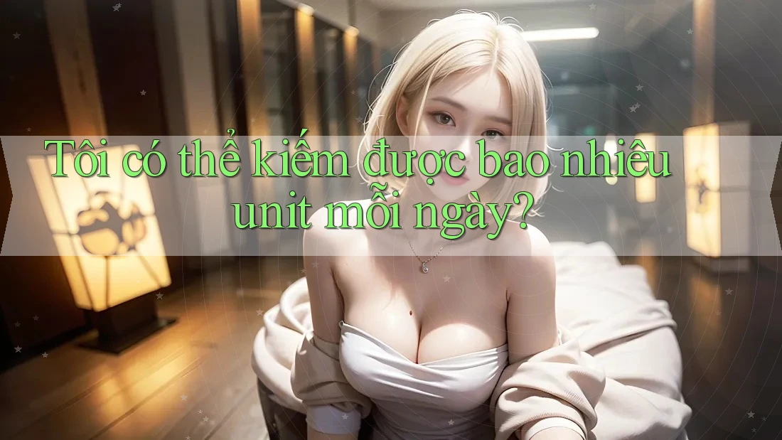 Tôi có thể kiếm được bao nhiêu unit mỗi ngày?