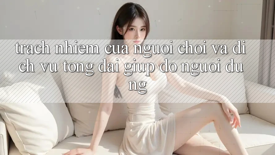 Trách Nhiệm Của Người Chơi Và Dịch Vụ Tổng đài giúp đỡ Người dùng