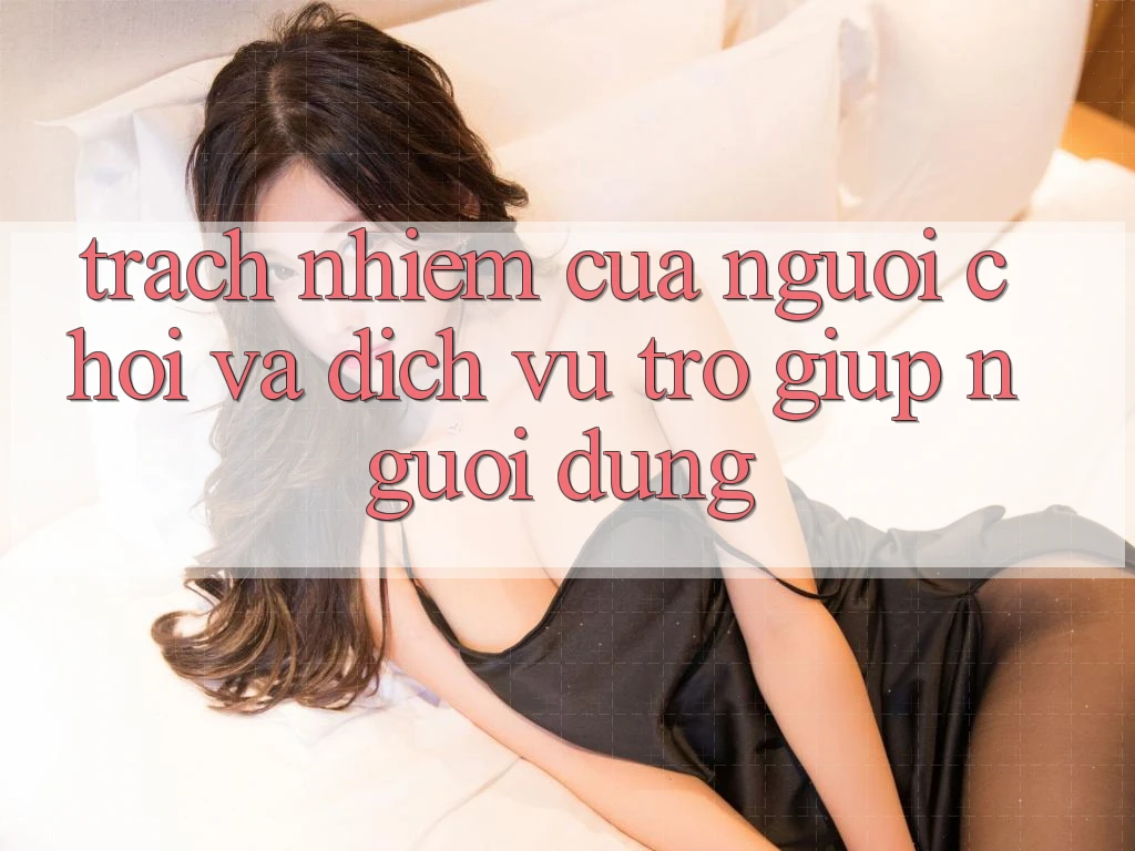Trách Nhiệm Của Người Chơi Và Dịch Vụ Trợ giúp Người dùng