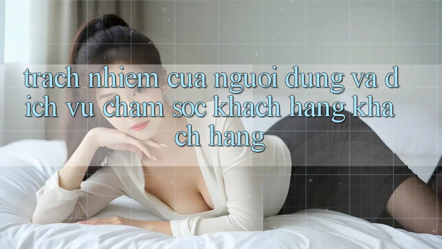 Trách Nhiệm Của Người dùng Và Dịch Vụ Chăm sóc khách hàng Khách Hàng