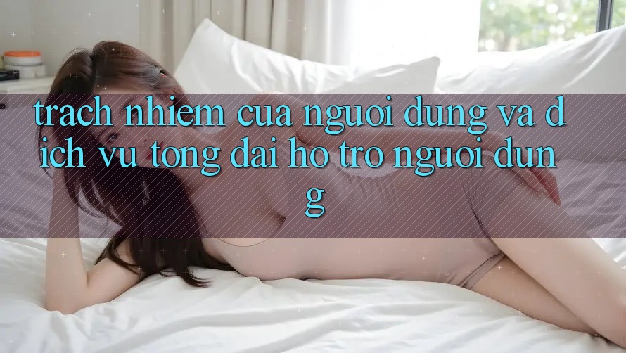 Trách Nhiệm Của Người dùng Và Dịch Vụ Tổng đài hỗ trợ Người dùng Trách Nhiệm Của Người dùng Và Dịch Vụ Tổng đài hỗ trợ Người dùng