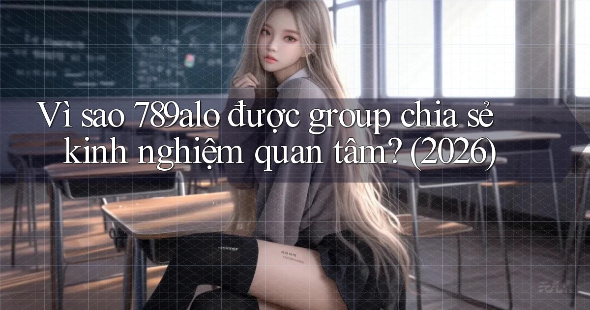 Vì sao 789alo được group chia sẻ kinh nghiệm quan tâm (2026)